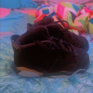 Black and gold Jordan’s